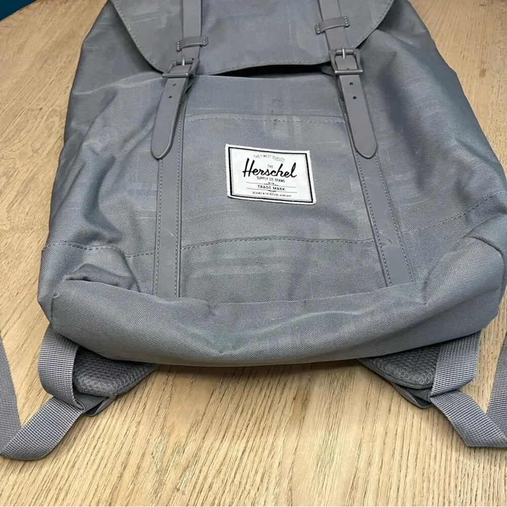 Herschel Supply Co. Retreat Backpack Standard Gray Charcoal Large Laptop Bag